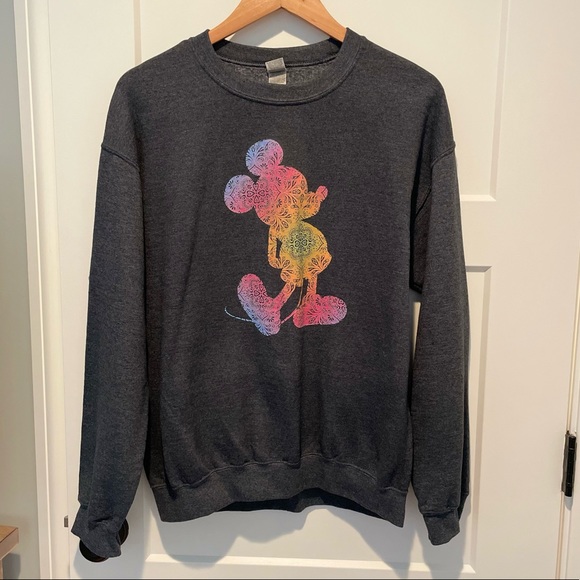Tops - Mickey Mouse crew neck sweatshirt grey size M